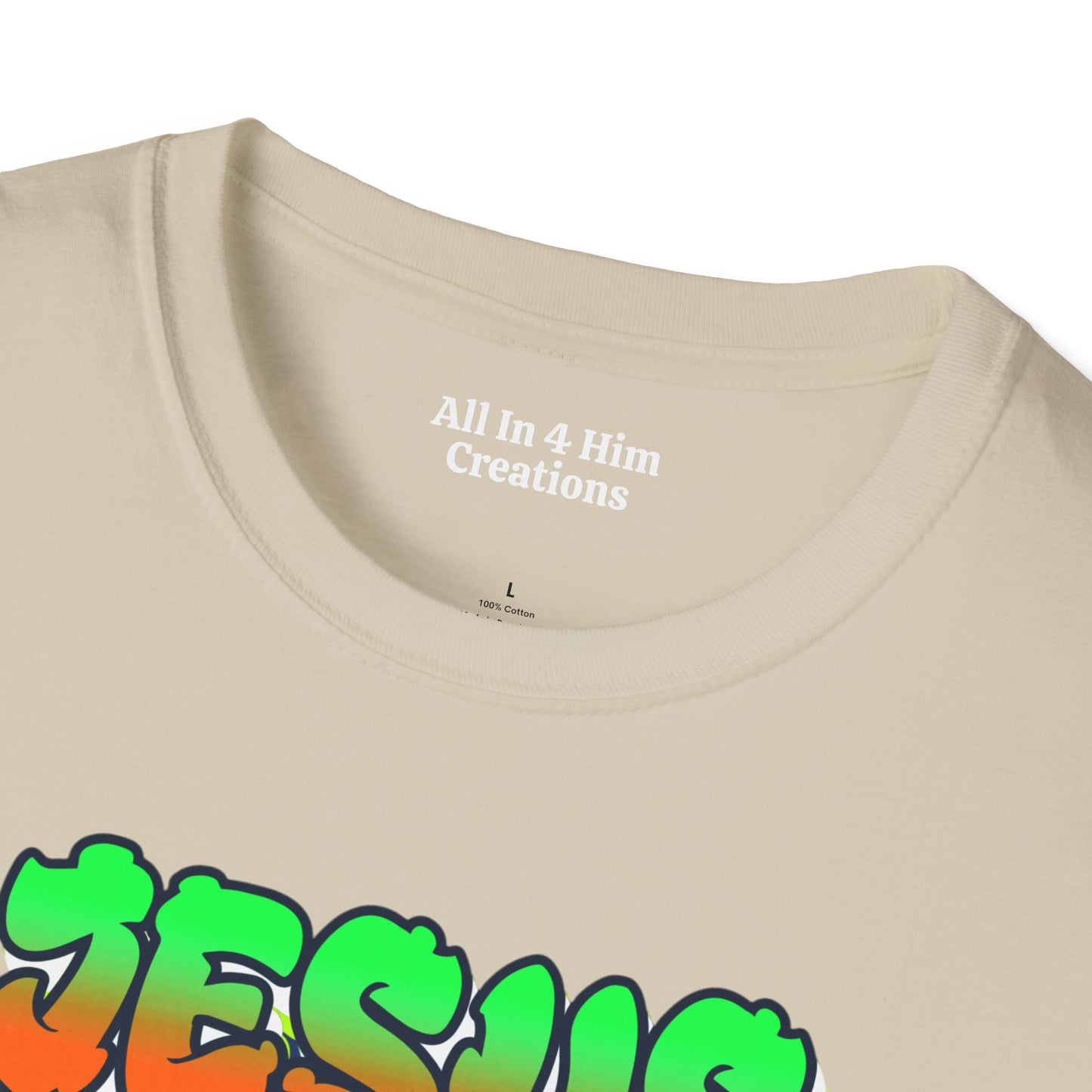 Jesus Vibes Unisex Softstyle T-Shirt, Inspirational Tee, Casual Wear, Faith-Based Apparel, Christian Gift, Streetwear