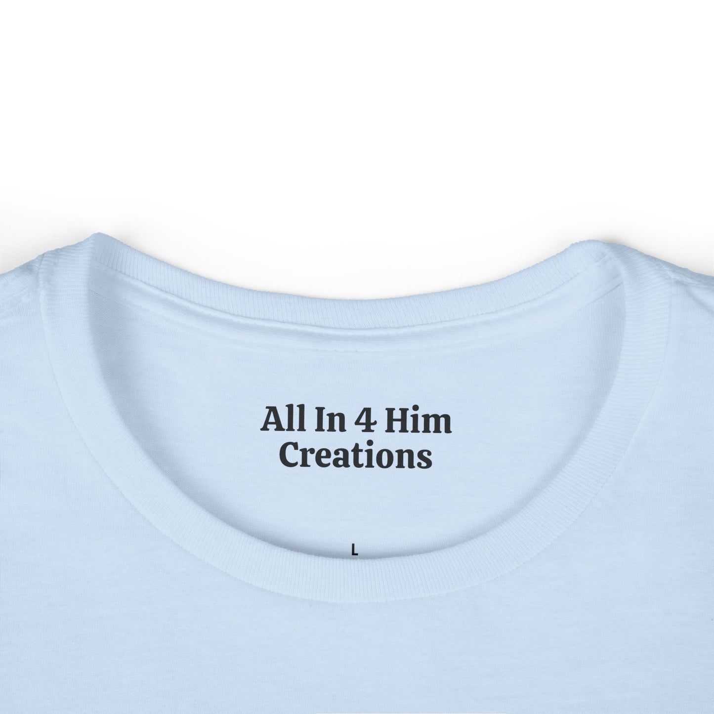 Inspirational Women's Softstyle Tee - "Not Perfect Just Forgiven"