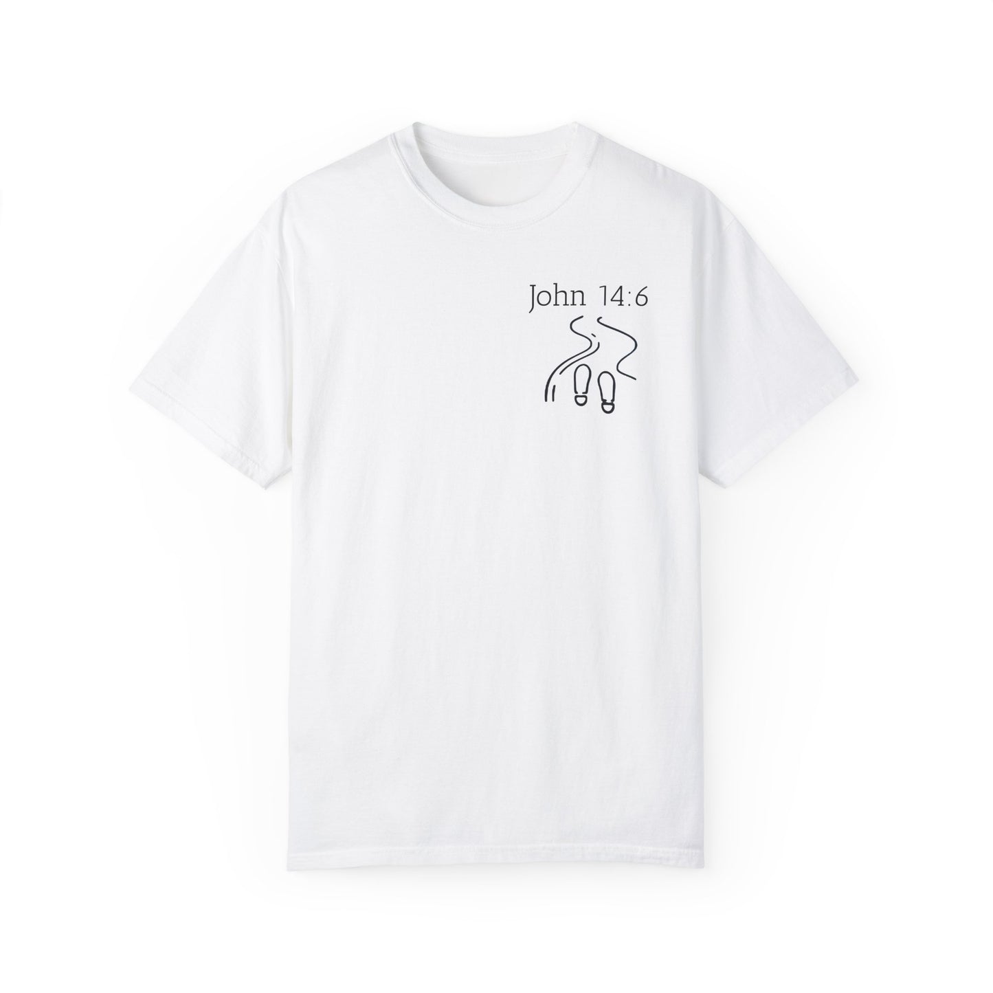 Walking with Jesus Unisex Garment-Dyed T-Shirt - Faith-Inspired Apparel for Every Day