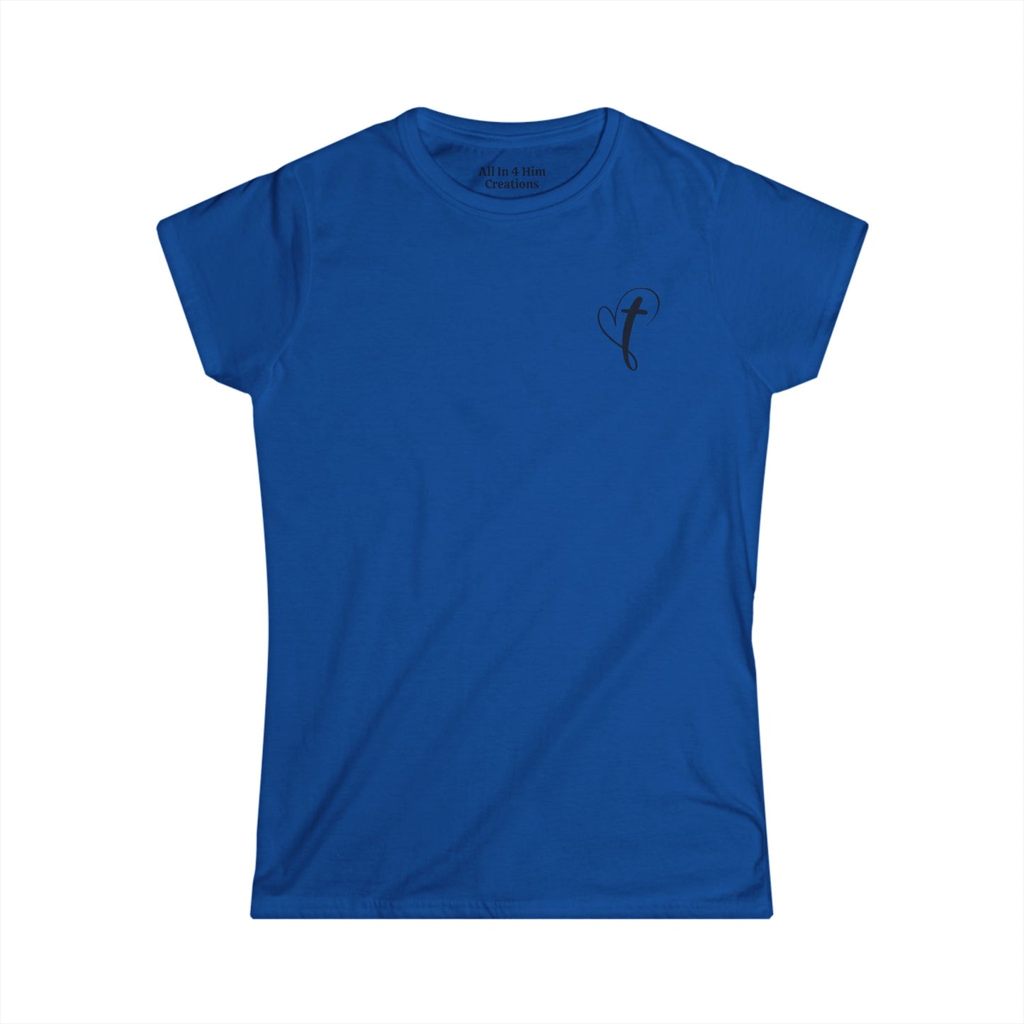 Inspirational Women's Softstyle Tee - "Not Perfect Just Forgiven"