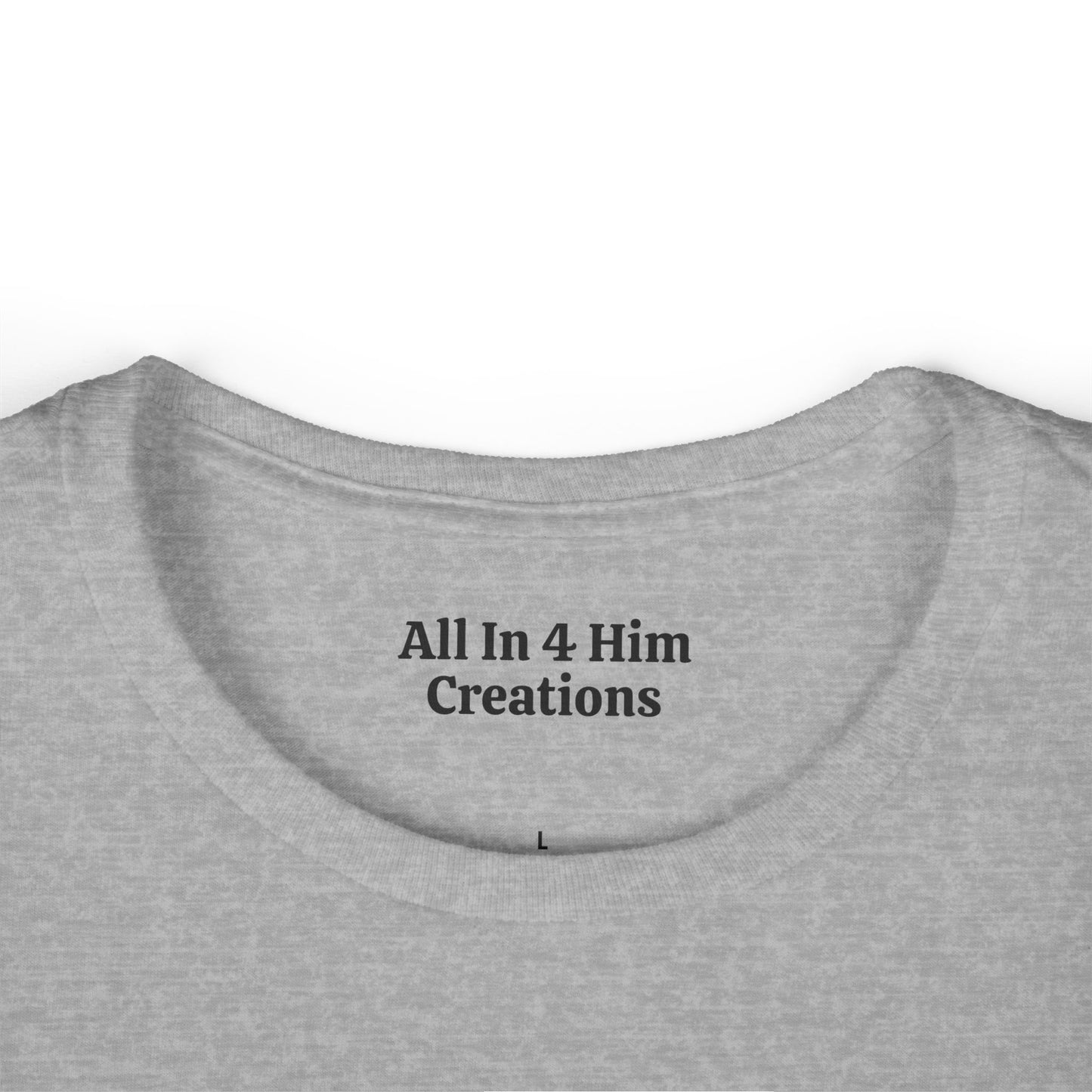Inspirational Women's Softstyle Tee - "Not Perfect Just Forgiven"