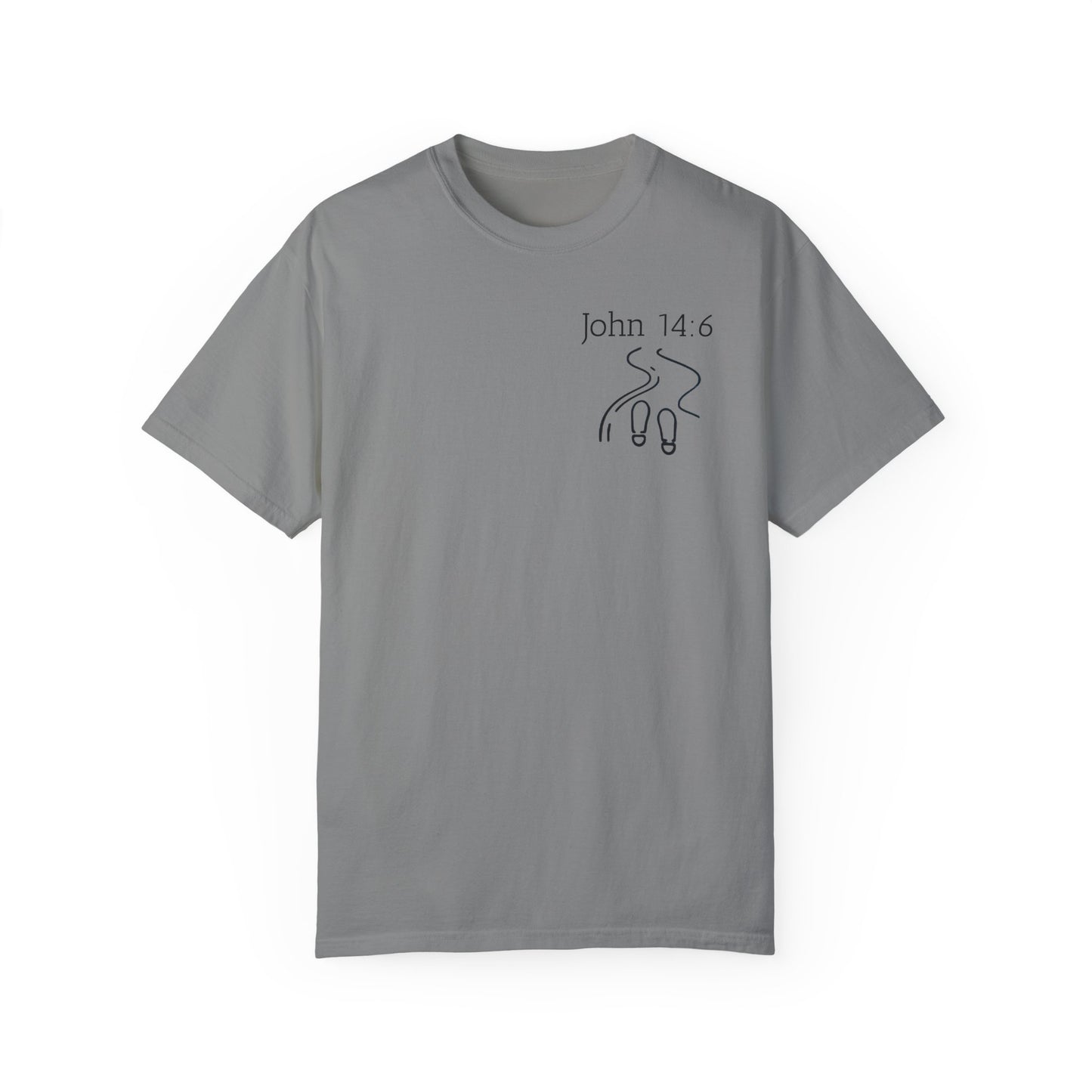 Walking with Jesus Unisex Garment-Dyed T-Shirt - Faith-Inspired Apparel for Every Day