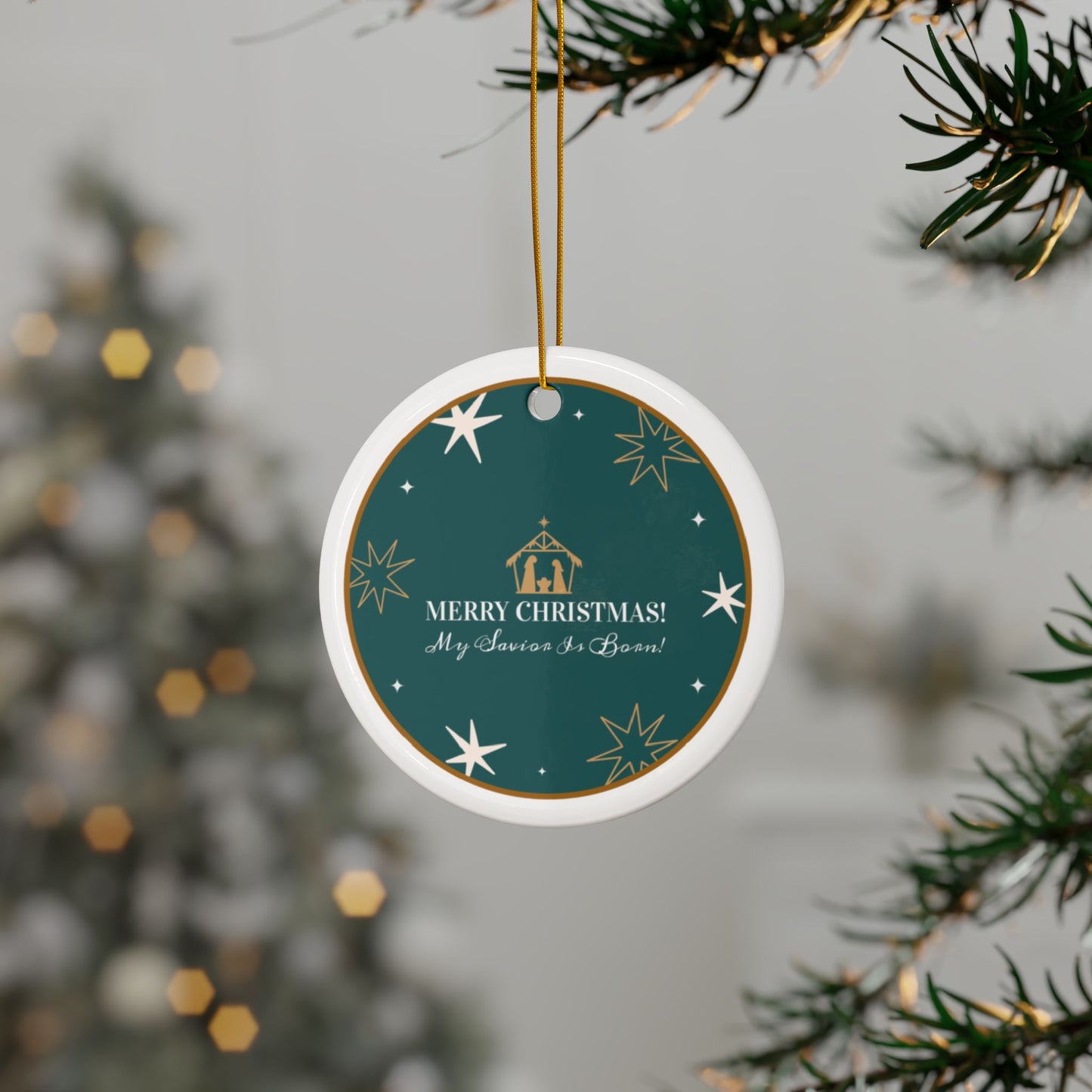 Decorative Ceramic Ornaments, Double-Sided (1pc, 3pcs, 5pcs, 10pcs)