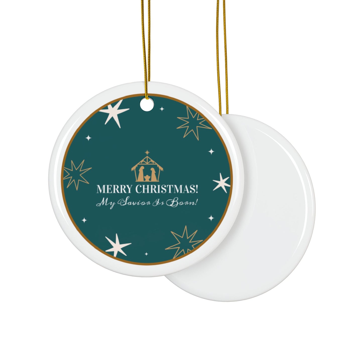 Decorative Ceramic Ornaments, Double-Sided (1pc, 3pcs, 5pcs, 10pcs)