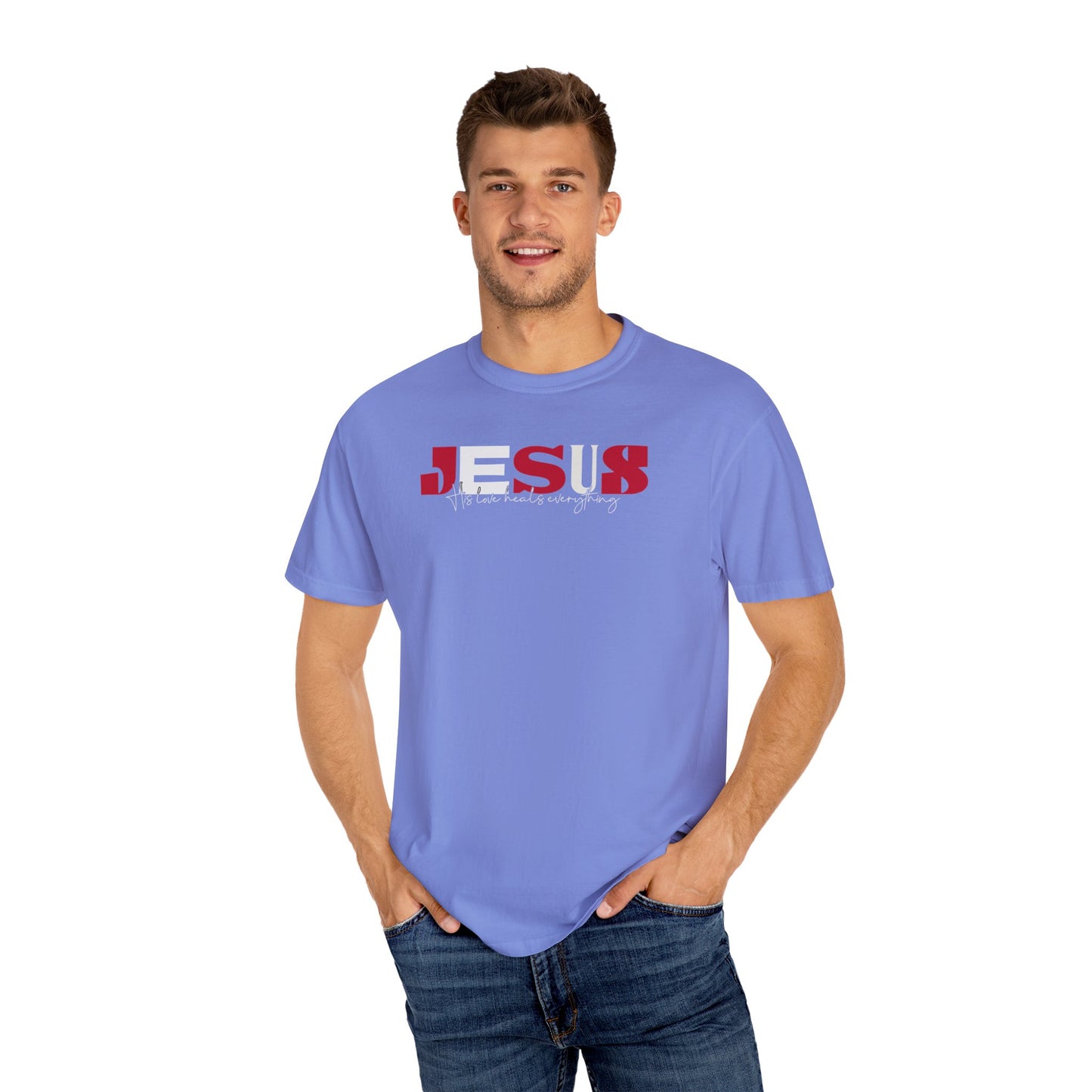 Inspirational Unisex T-Shirt - 'JESUS' Design for Faith and Purpose