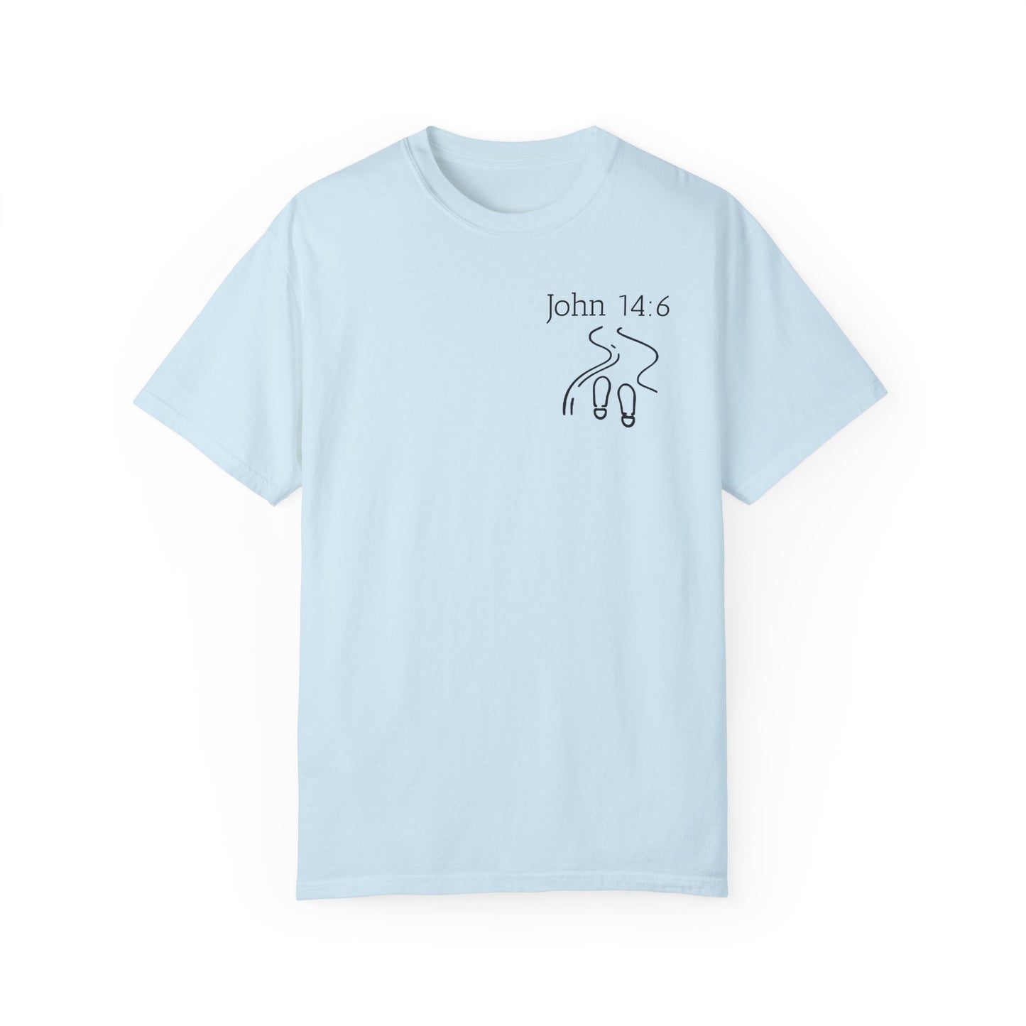 Walking with Jesus Unisex Garment-Dyed T-Shirt - Faith-Inspired Apparel for Every Day