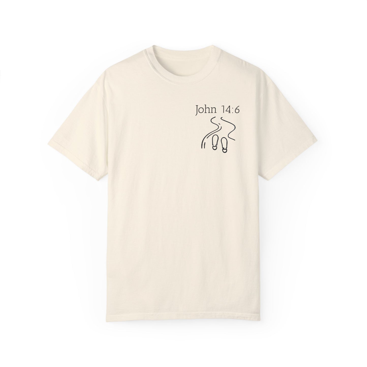 Walking with Jesus Unisex Garment-Dyed T-Shirt - Faith-Inspired Apparel for Every Day
