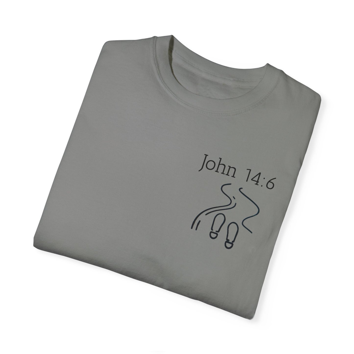 Walking with Jesus Unisex Garment-Dyed T-Shirt - Faith-Inspired Apparel for Every Day