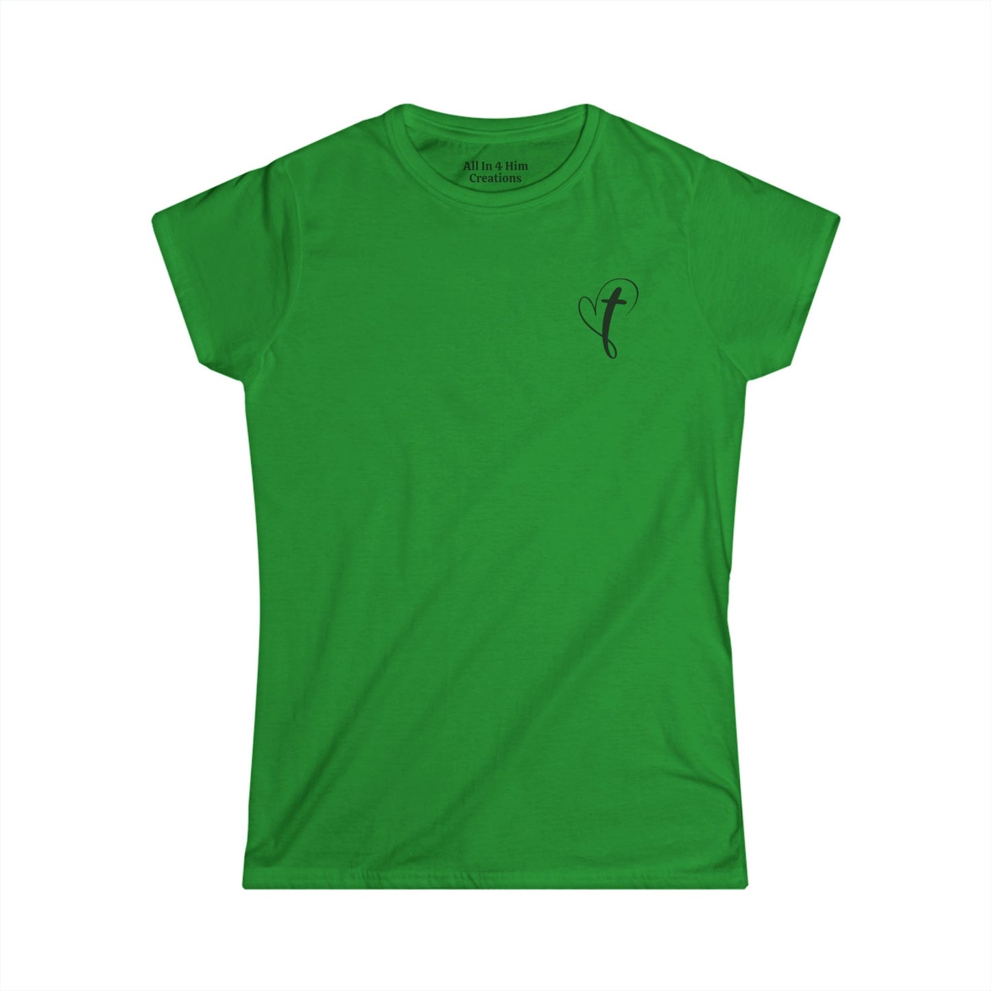 Inspirational Women's Softstyle Tee - "Not Perfect Just Forgiven"