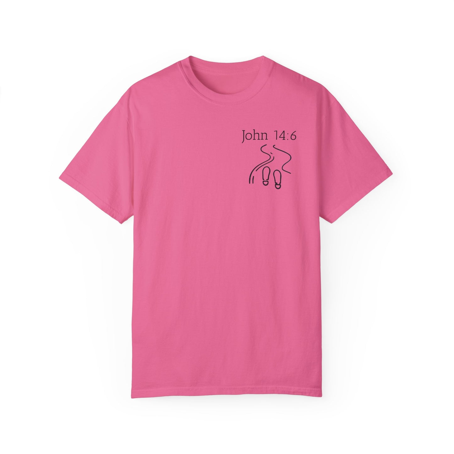 Walking with Jesus Unisex Garment-Dyed T-Shirt - Faith-Inspired Apparel for Every Day