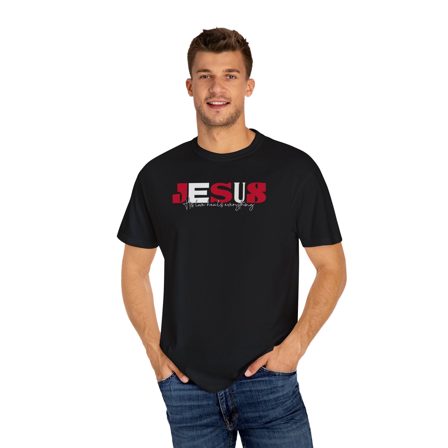 Inspirational Unisex T-Shirt - 'JESUS' Design for Faith and Purpose