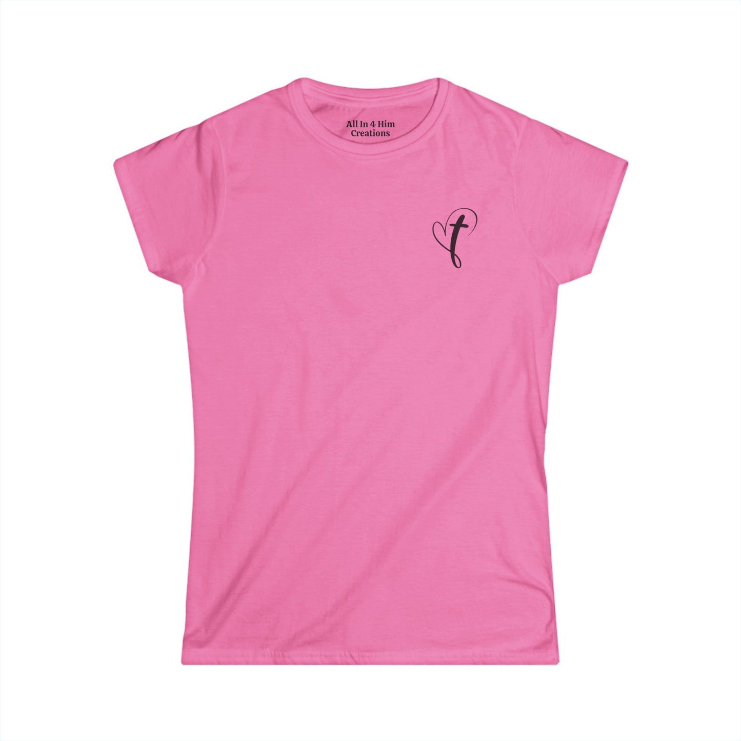 Inspirational Women's Softstyle Tee - "Not Perfect Just Forgiven"