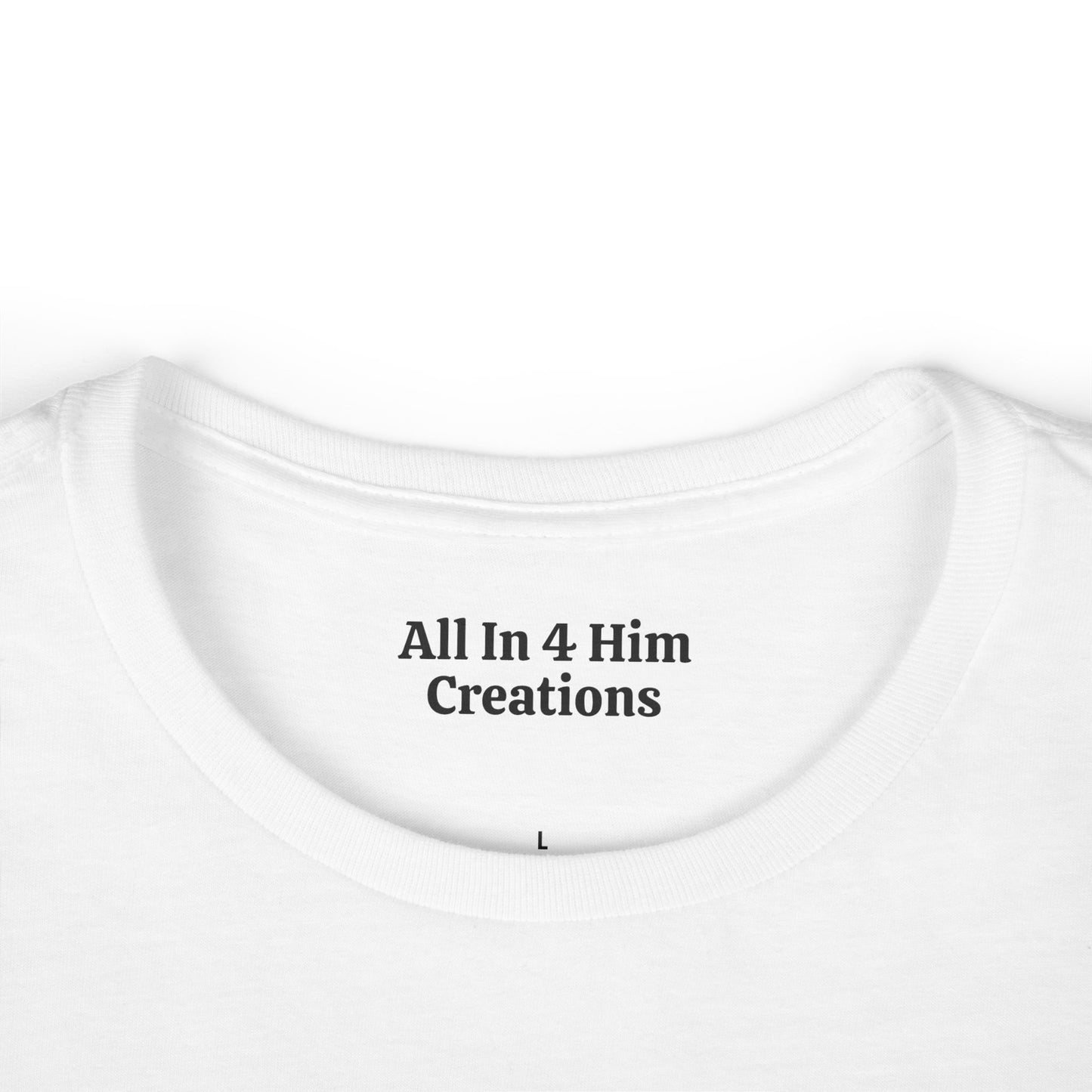 Inspirational Women's Softstyle Tee - "Not Perfect Just Forgiven"