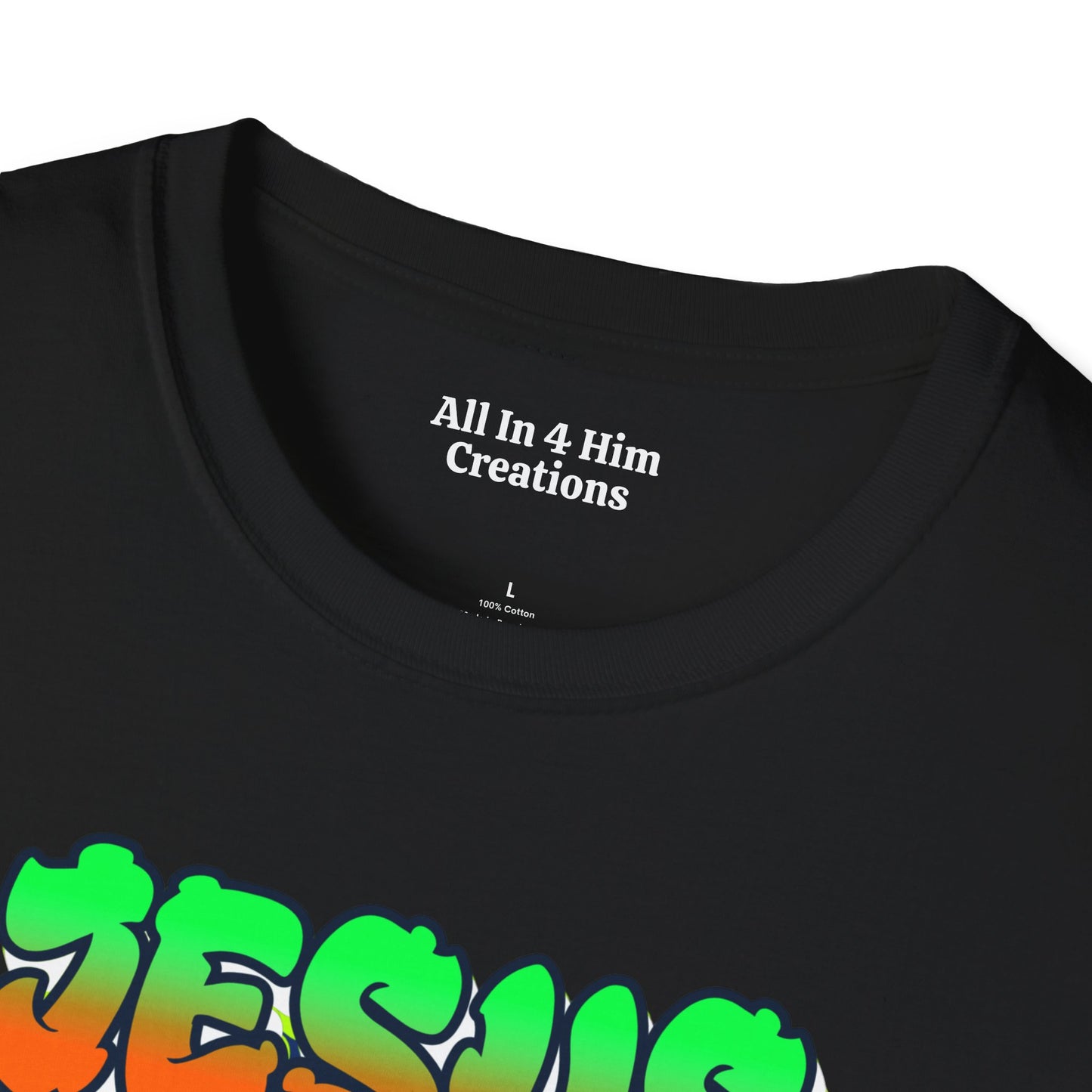 Jesus Vibes Unisex Softstyle T-Shirt, Inspirational Tee, Casual Wear, Faith-Based Apparel, Christian Gift, Streetwear