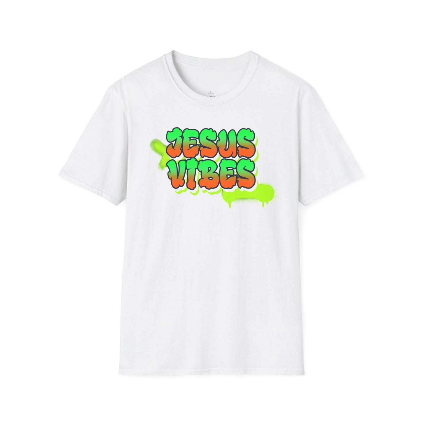 Jesus Vibes Unisex Softstyle T-Shirt, Inspirational Tee, Casual Wear, Faith-Based Apparel, Christian Gift, Streetwear