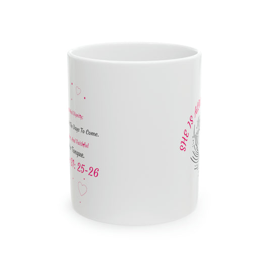 Ceramic Mug, 11oz