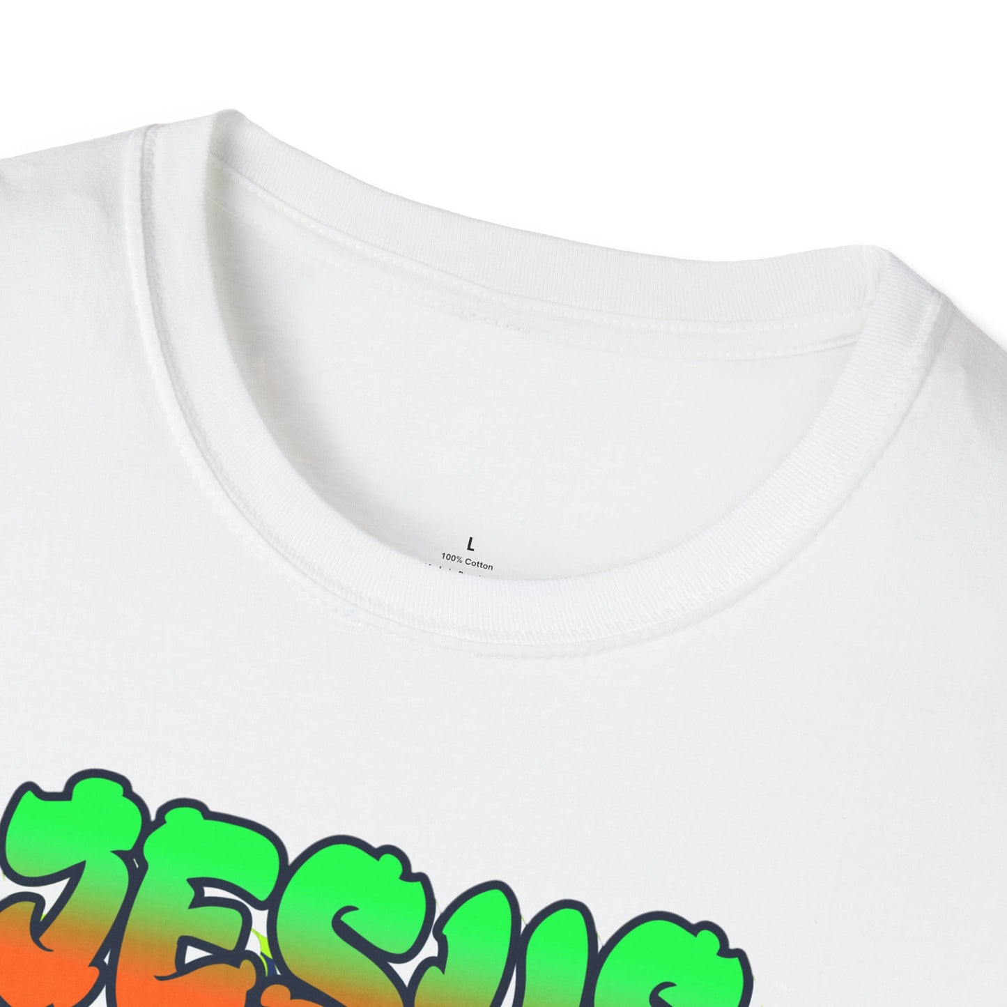 Jesus Vibes Unisex Softstyle T-Shirt, Inspirational Tee, Casual Wear, Faith-Based Apparel, Christian Gift, Streetwear