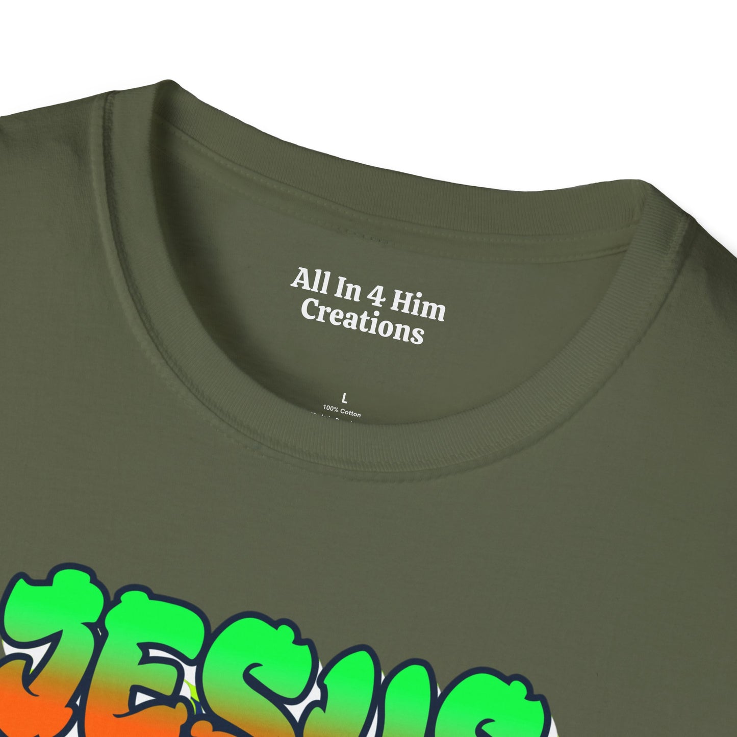 Jesus Vibes Unisex Softstyle T-Shirt, Inspirational Tee, Casual Wear, Faith-Based Apparel, Christian Gift, Streetwear